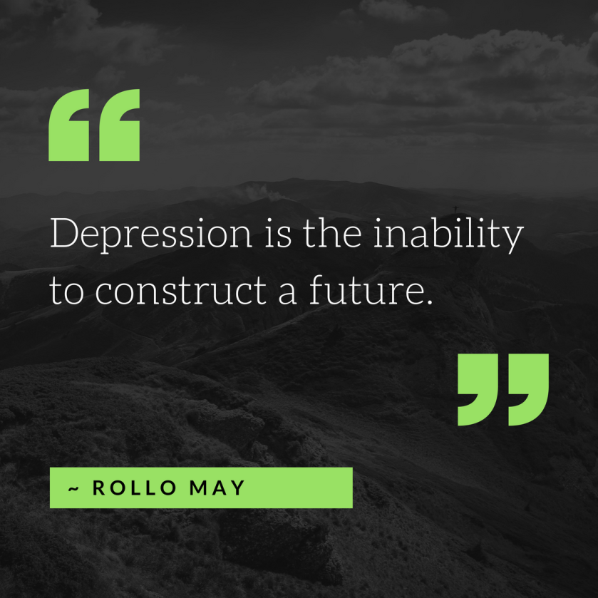 Depression - green quote